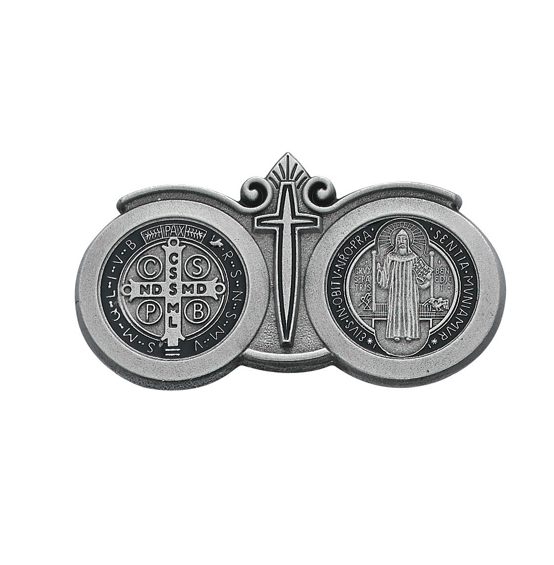 St Benedict Visor Clip