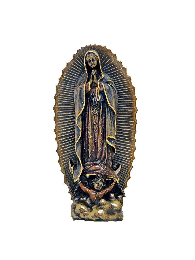 Our Lady of Guadalupe Bronzed Resin