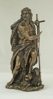 St. John the Baptist, cold-cast bronze, 9.5"