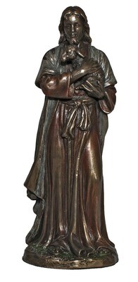 6" Good Shepherd Bronze Statue