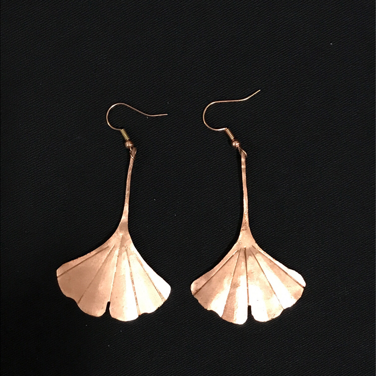 Ginkgo Leaf Earrings - Large