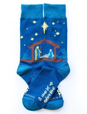 Socks Nativity Adult