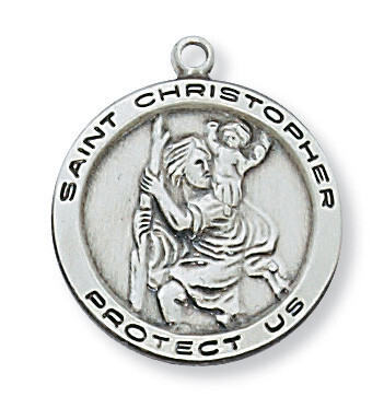 18" CH SS ST CHRISTOPHER