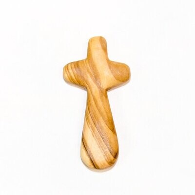 Olive Wood Hand Held Comfort Cross