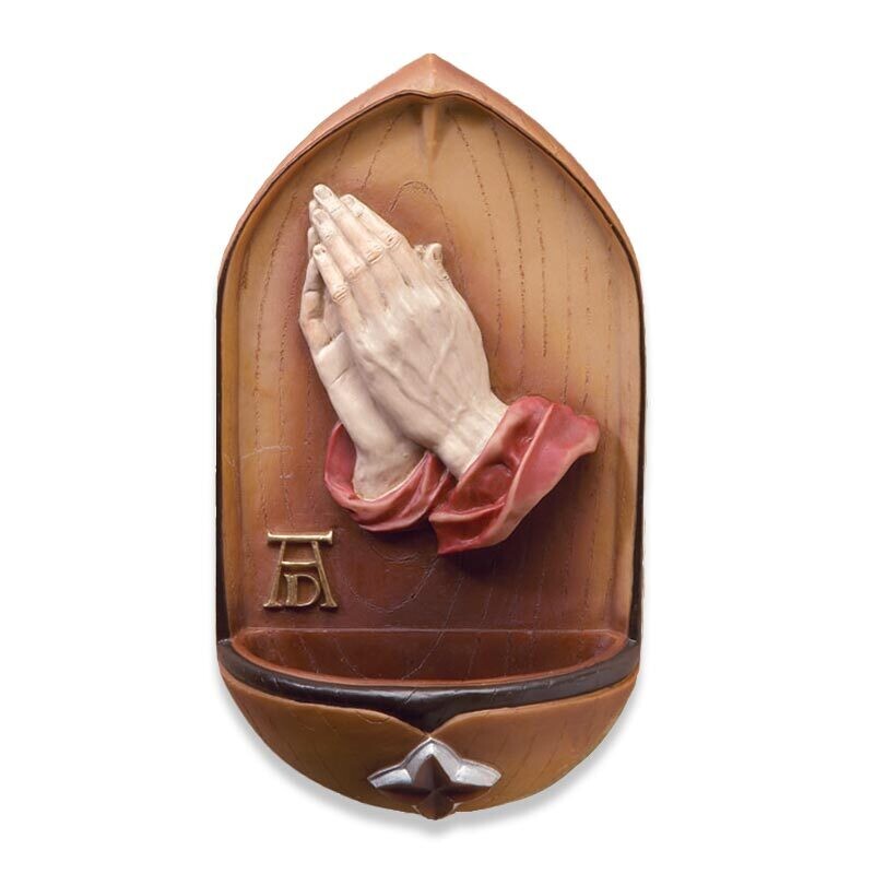 Pray Hands Holy Water Font