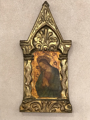 Virgin Mary Icon Antique Italian