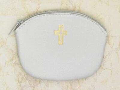 White Large Rosary Pouch