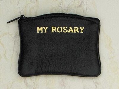 Black "My Rosary" Pouch