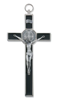 St Benedict Black Epoxy Crucifix