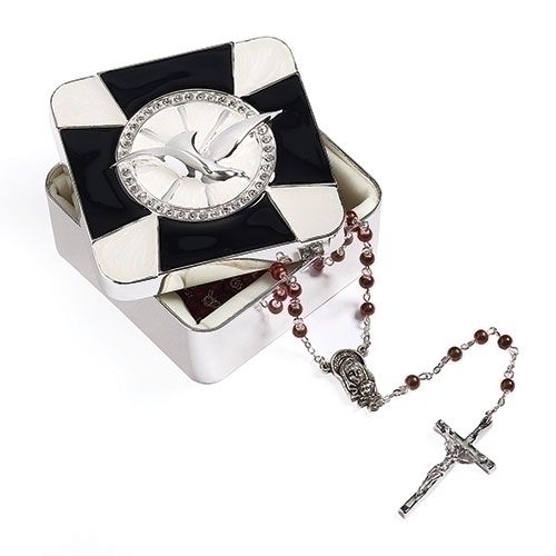 1.5&quot; Holy Spirit Box  Black Cross