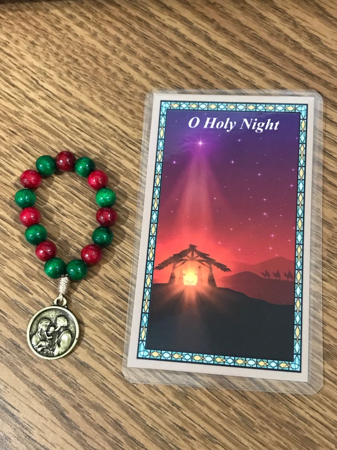 Christmas Novena - Red/Green Beads