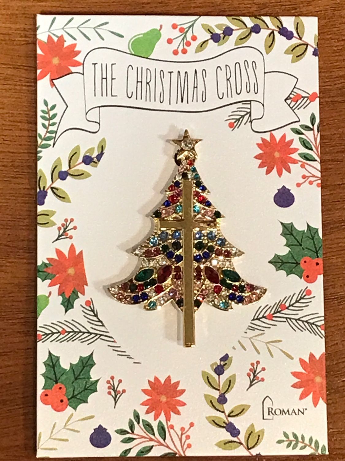 Xmas Cross Christmas Pin