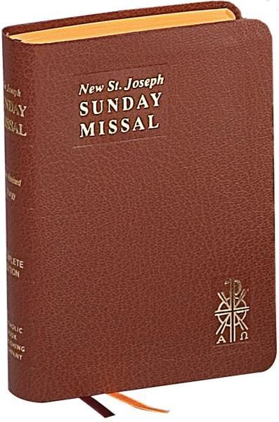 ST JOSEPH SUNDAY MISSAL- COMPLETE EDITON- BROWN