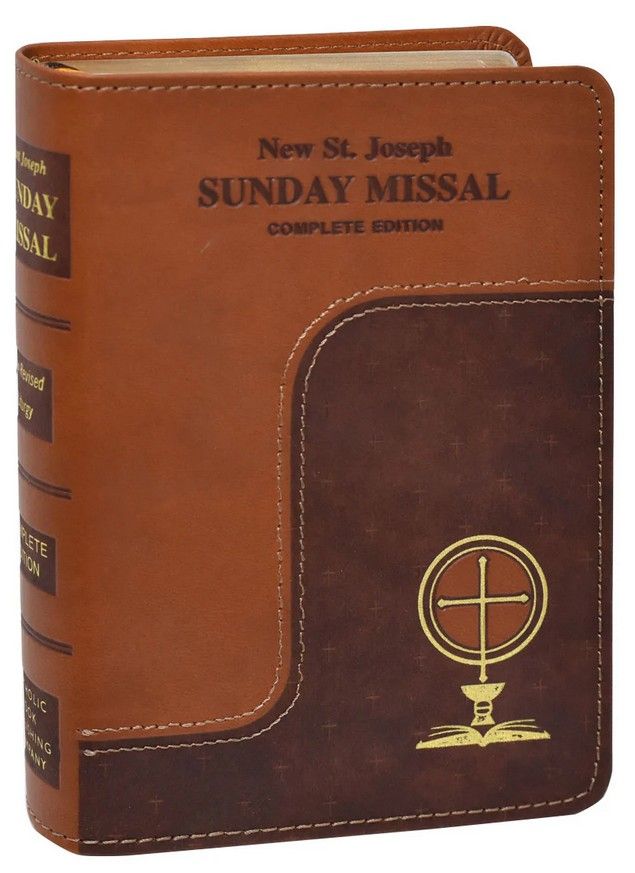 ST JOSEPH SUNDAY MISSAL- COMPLETE EDITON- BROWN LEATHERETTE