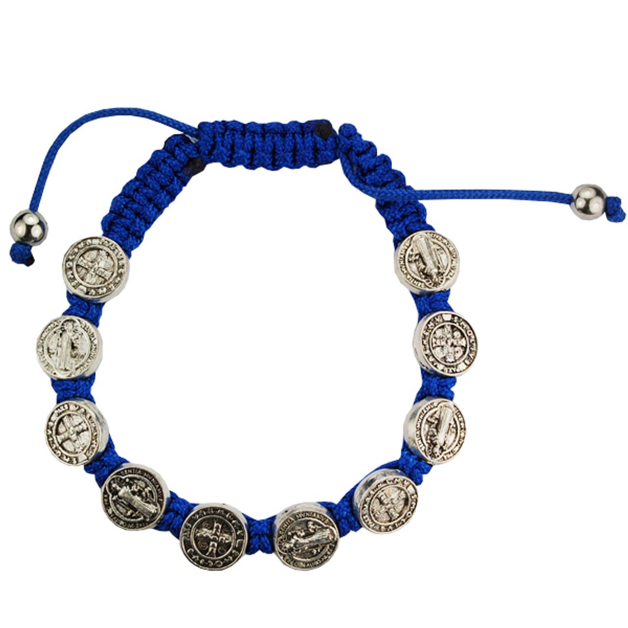 Blue St. Benedict Cord Bracelet