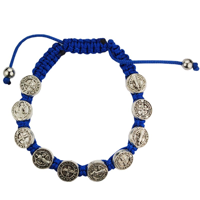 Blue St. Benedict Cord Bracelet