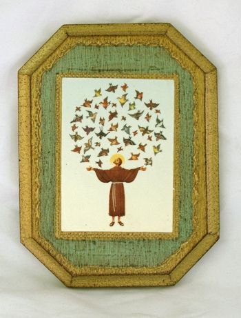 SAINT FRANCIS WITH BIRDS PLAQUE