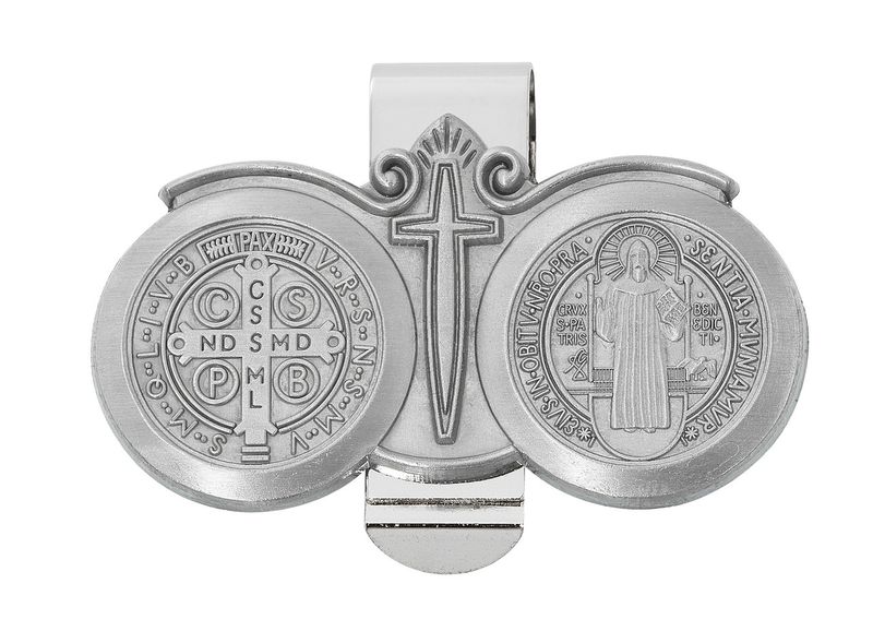 St. Benedict Visor Clip Carded