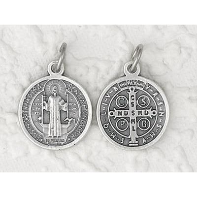 Scan St Benedict .75" Silver Medal