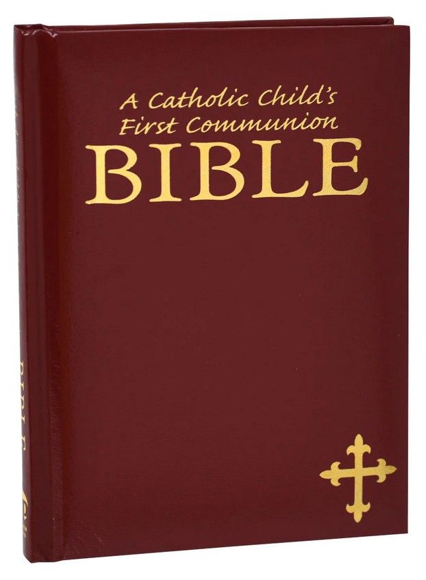 A CHILD'S FIRST COMMUNION BIBLE RED