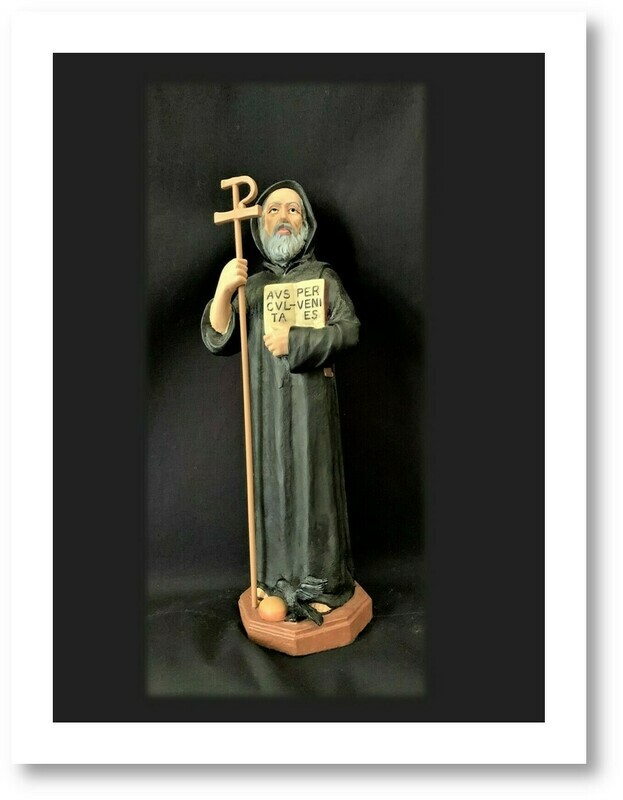 9.5" St Benedict Statue