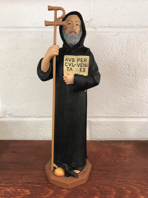 9.5" St Benedict Statue