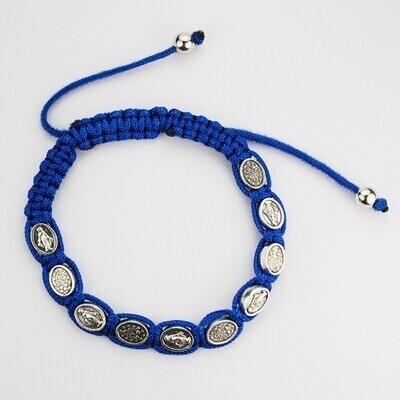 BLUE MIRACULOUS CORD BRACLET CARDED