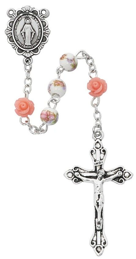 6MM PINK FLOWE W/ FLOWER