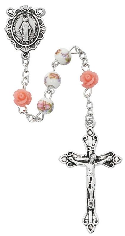 6MM PINK FLOWE W/ FLOWER