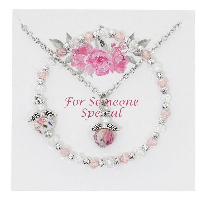 Angel Pendant and Bracelet