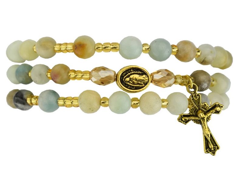 6mm Guadalupe Amazonite Twistable Blacelet