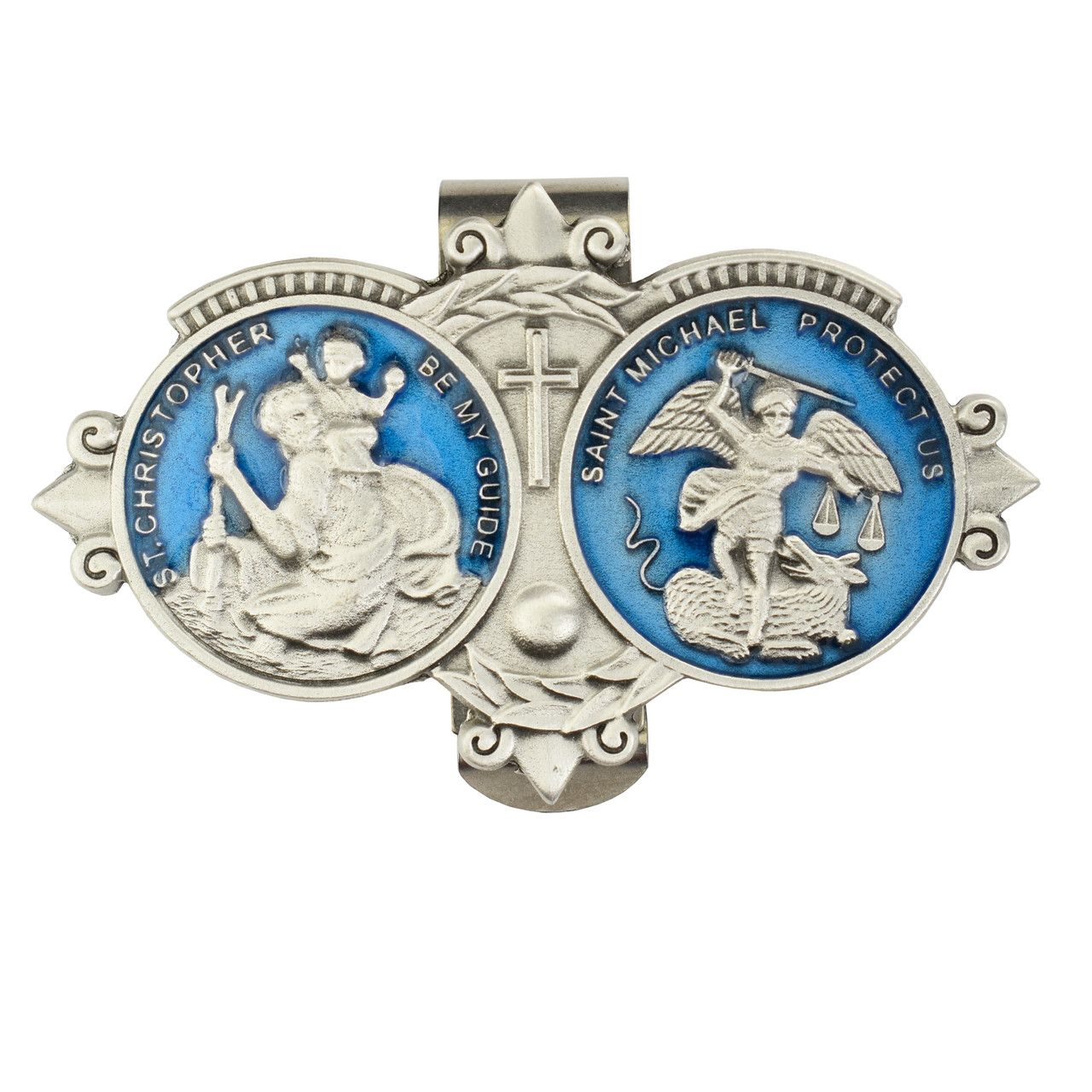 CHRISTOPHER/MICHAEL BLUE VISOR CLIP