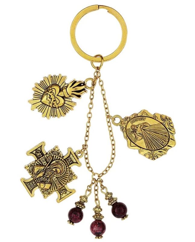 DIVINE MERCY ADORATION KEYCHAIN