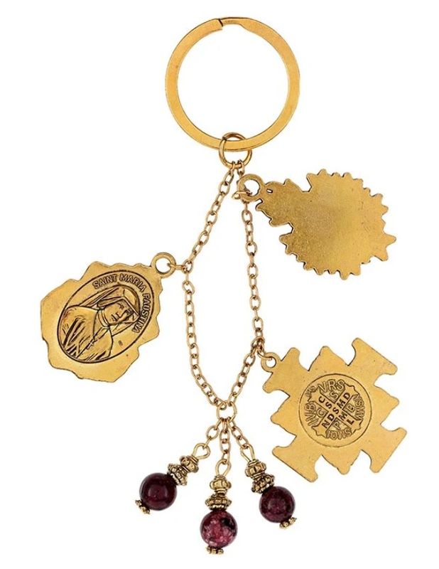 DIVINE MERCY ADORATION KEYCHAIN