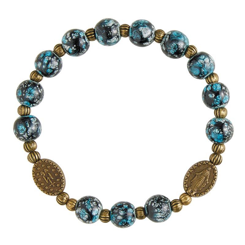 VINTAGE MIRACULOUS ROSARY BRACELET
