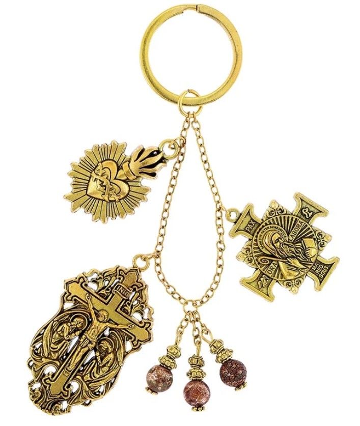 St Benedict Adoration Key Chain