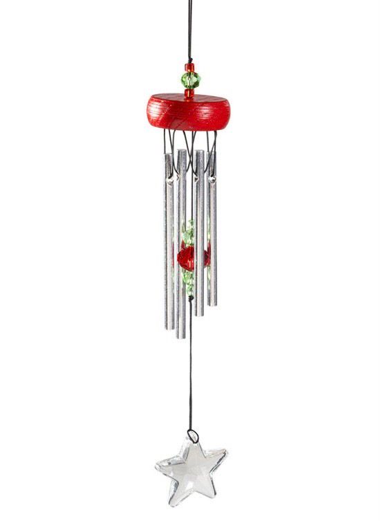 WOODSTOCK STARLIGHT CRYSTAL CHIME RED