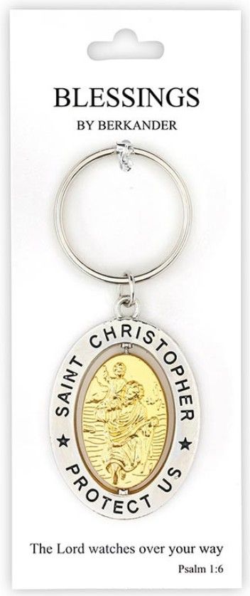 ST. CHRISTOPHER REVOLVING KEY CHAIN