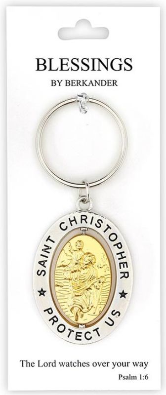 ST. CHRISTOPHER REVOLVING KEY CHAIN