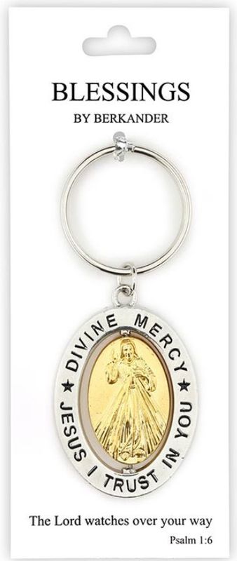 DIVINE MERCY REVOLVING KEY CHAIN