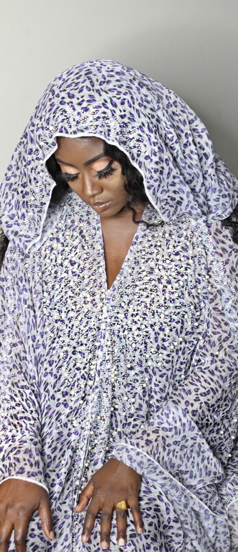 Leopard Hooded Abaya