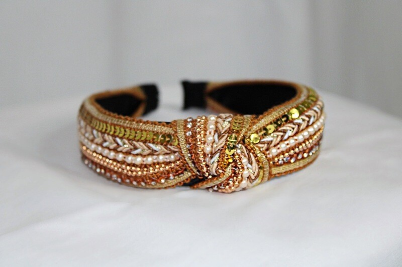 Gold Knot Headband