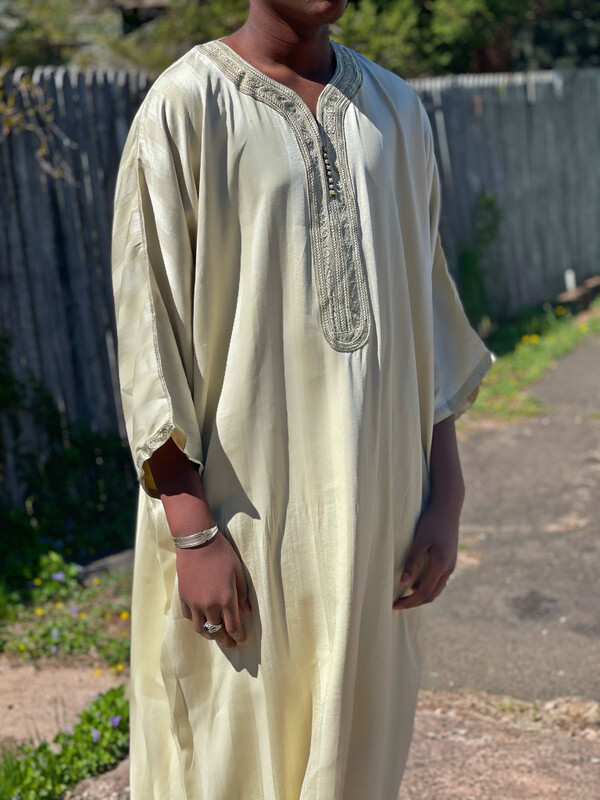 Men’s Moroccan Kaftan - Cream