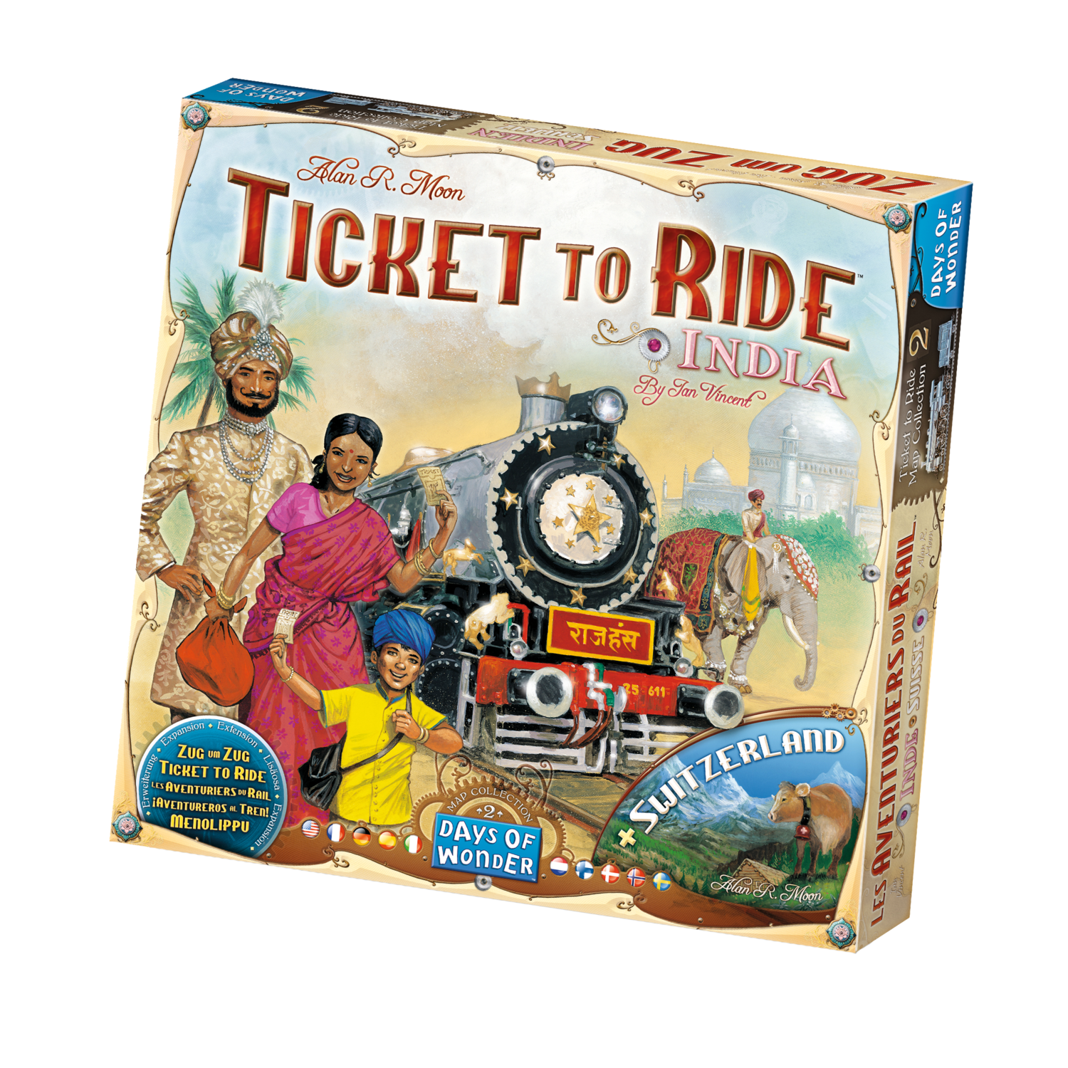 Ticket to Ride Map Collection#2- India + Svizzera