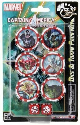 Heroclix Captain America and the Avengers dice and token Pack