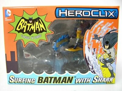 Heroclix 1966 Batman surfing and Shark - Exclusive Figure
