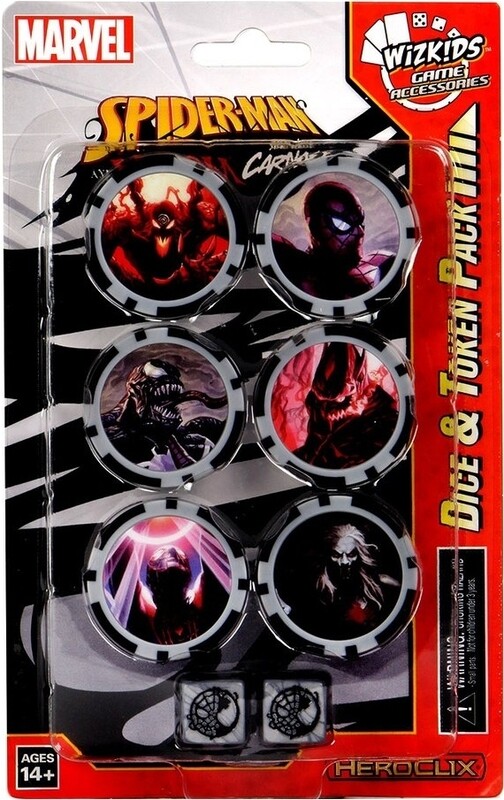 Heroclix - Spider Man &amp; Venom: Absolute Carnage Dice &amp; Token