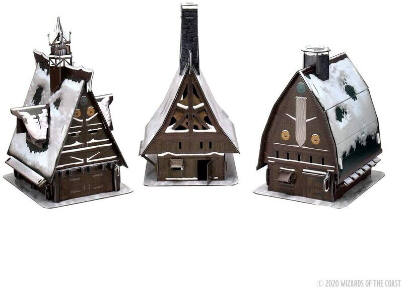D&amp;D Icons of the Realms Miniatures: Icewind Dale: Rime of the Frostmaiden - Ten Towns Papercraft Set - EN