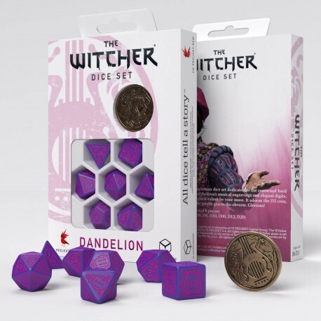 The Witcher Dice Set. Dandelion - The Conqueror of Hearts