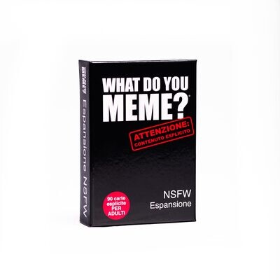 What do you Meme? - NSFW Mazzo Espansione - Italiano
